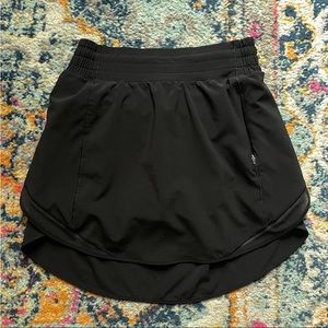 Lululemon Hotty Hot High-Rise Black Skirt